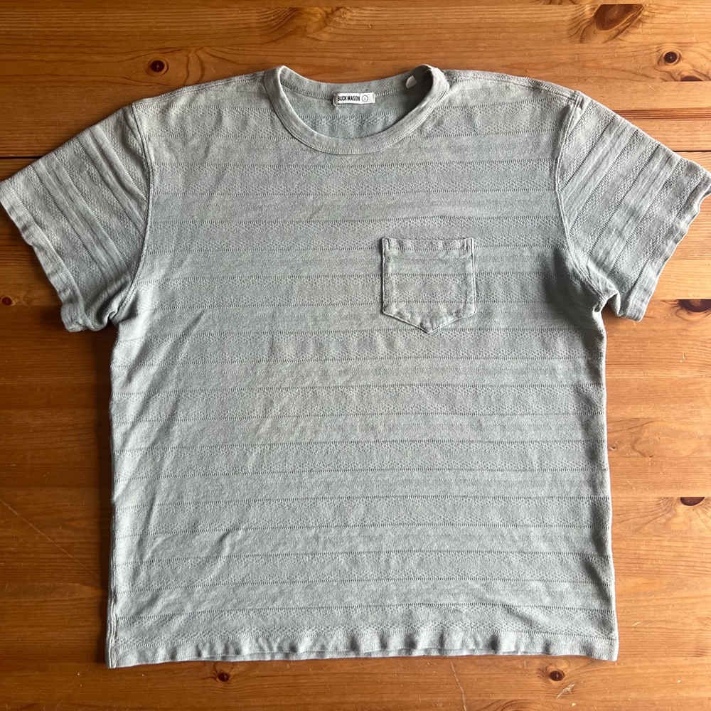 Buck Mason Men’s Vintage Jacquard Pocket T Shirt